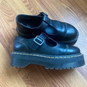 Dr marten black Bethan uk 5 us 7 platform mary janes